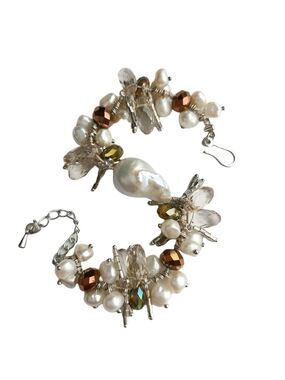NWT Baroque FW Pearl Swarovski crystal bracelet
